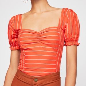 NWT!Free People Rose Garden top